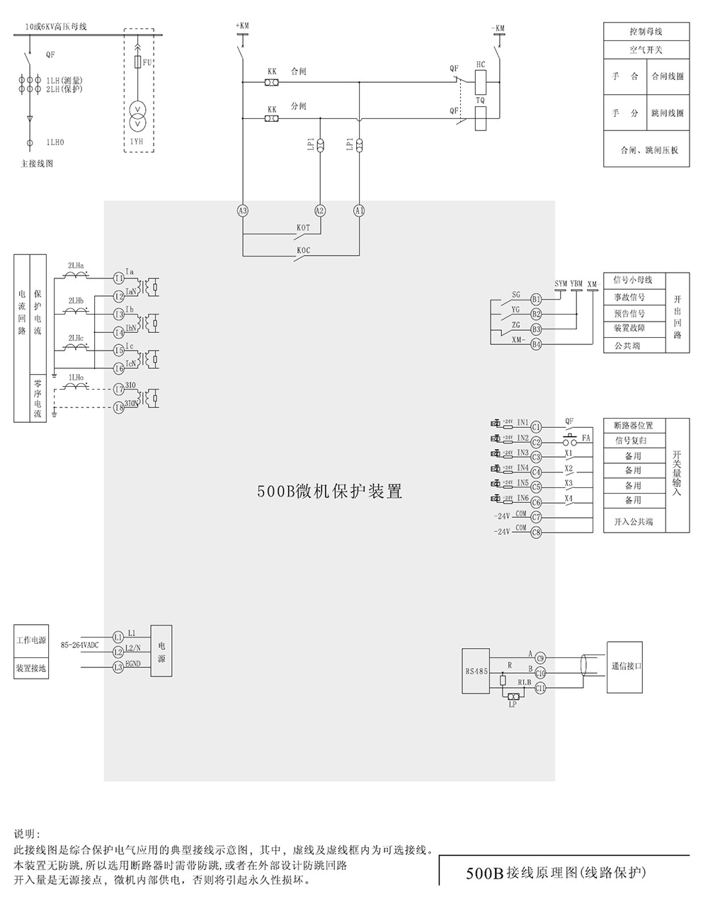 SJP-500B迷你微機保護裝置產品參數圖片一