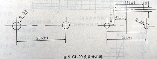 gl-15、25反時限過流繼電器安裝開孔圖
